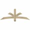 Ekena Millwork Davenport Rough Sawn Timber Gable Bracket, Douglas Fir, 60"W x 22"H x 4"D x 4"F, 9/12 Pitch GBW060X22X0404DAV00RDF - alternate 1